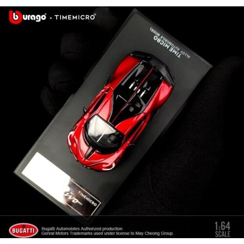 TM 1/64 Bugatti DIVO Car Model Red Alloy Simulation To Collect Toys