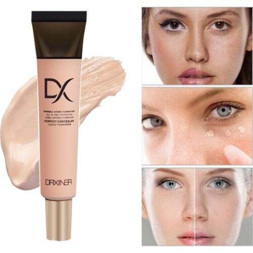 Drxiner Face Foundation Makeup Base Liquid Foundation BB Cream Concealer Whitening Moisturizer Oil-control Maquiagem