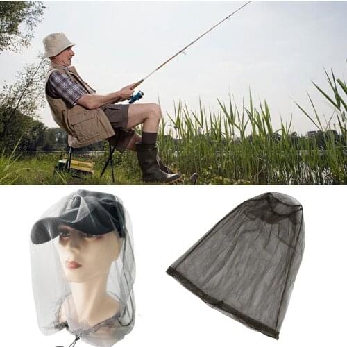 Fishing Camping Anti Mosquito Bug Bee Insect Mesh Hat Sunshade Head Face Protector Beekeeping Neck Net Cover Hiking Equipment