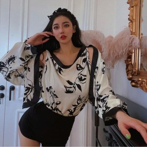 Женские рубашки с принтом SHALALALA China At AliExpress