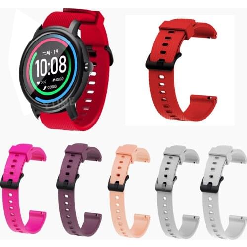 Silicone Straps For Xiaomi Mibro Air Smart Watch Band Replaceable 20MM Bracelet For Mibro Air / Color Wristband Correa Accessory