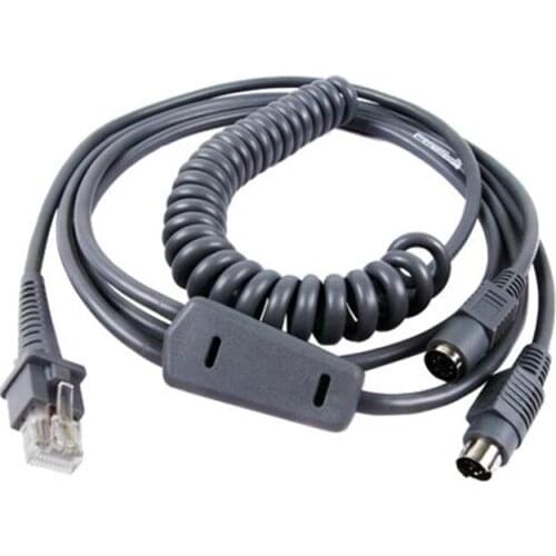 3M Coiled PS2 Keyboard Data Cable For Datalogic Datalogic D100 GD4130 QD2130 GD4430 QW2120 QD2100 Barcode Scanners