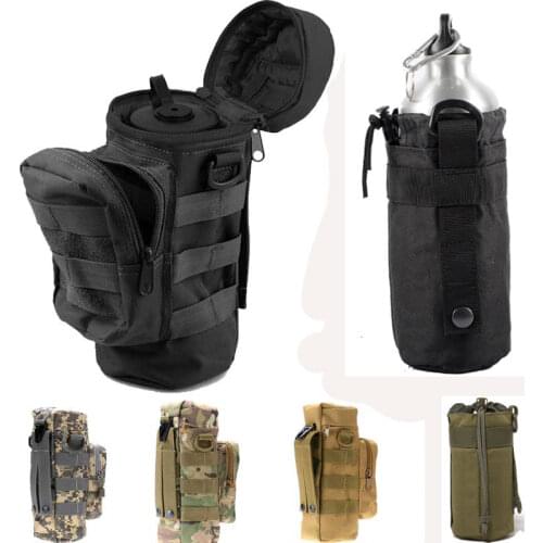 Tactical Molle Water Bag Hydration Carrier Bearing Pouch Combined Zipper Kettle Pack Camping Hiking Militray Hunting Water Bags