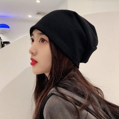 Warm Knitted Duidui Hat Hooded Hat All-match Trend Baotou Cap Japanese Knit Duidui Hat Warm Hat Womens Hat Beanie Knitted
