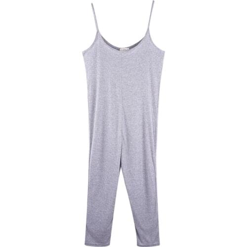 Neatie kiddie Sleelveless Knitted Women Jumpsuit Onesies Sleepwear V-neck Body Suit Lady Night Romper