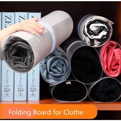 10Pcs Plastic Clothes Folding T-shirt Folder Clothespins for Clothing Board Storage Clothe Peg Closet Fast Speed Fold Organizer