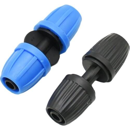 3/8" 2-way Barbed Connector With lock nut 8/11 hose double way connector for 3/8" Water hose adapter 5Pcs