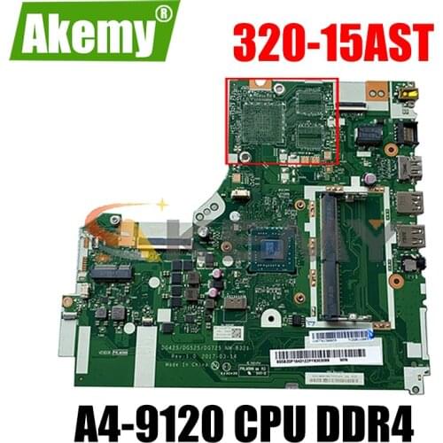 Akemy For Lenovo 320-15AST 320-17AST 330-15AST Laptop Motherboard DG425 DG525 DG725 NM-B321 AMD A4-9120 CPU DDR4 Work