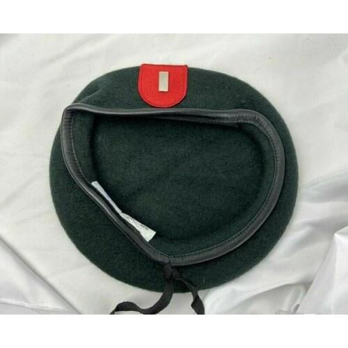 US Army 7th Special Forces Group Blackish Green Beret First Lieutenant Officer Rank Hat Military Store