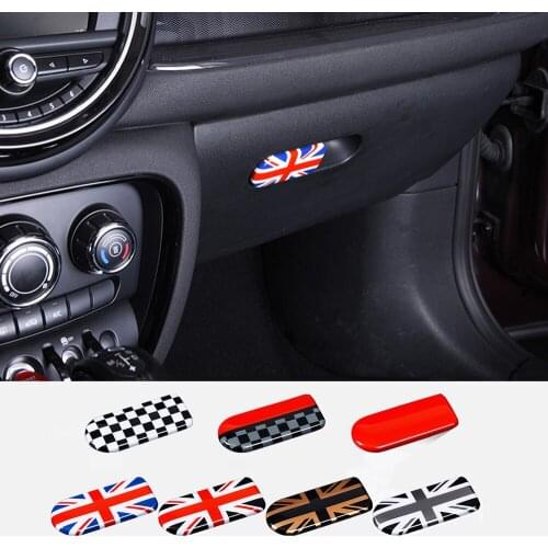 Car Styling Glove Box Handle Switch Sticker Cover Case Decor For Mini Cooper S JCW One Clubman F54 F55 F56 F57 F60 Accessories