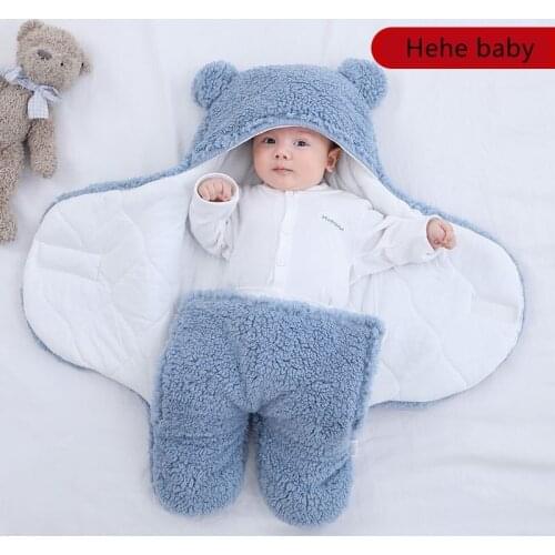 Baby sleeping bag super soft fluffy cashmere newborn Cotton Blanket Baby boy baby girl baby clothes sleeping bag baby care bag