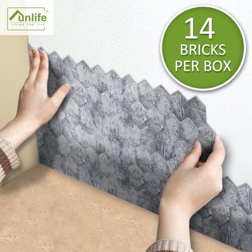 Funlife® Hexagon Metal Tile Stickers Self-Adhesive Peel & Stick DIY Wallpaper Wall Stickers for Bathroom Kitchen Furniture Decor