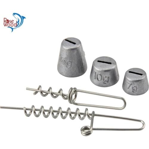 Hot Sale Multi Depth Screw System Heavy Spiral Fishing Rig Shallow Screws Swivel Sinker for Softbait Stingers