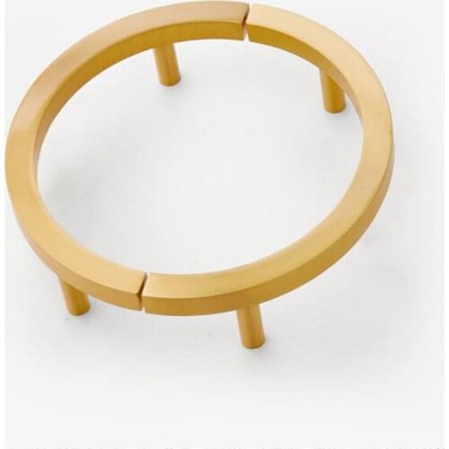 Brass Round Cabinet Handles Solid Brass Wardrobe Handle Luxury Furniture Door Accessory For Wine/ book Cabinet