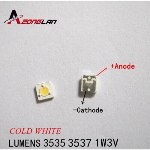 LUMENS 5000pcs LED Backlight 1W 3V 3535 3537 Cool white LCD Backlight for TV TV Application