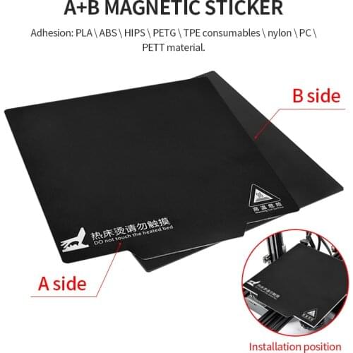 3D Printer Parts Magnetic Print Bed Tape 220x220mm Heatbed Sticker Hot Bed Build Surface Flex Plate for creality ender 3