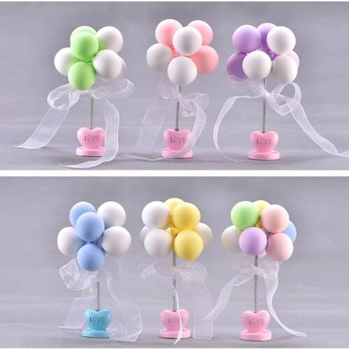 Mini Resin Balloon Love Figurine Craft Toy Doll House Ornament ForCake Car Home Officd Desktop Deco DIY Landscape 2.7cm x 12cm