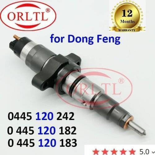 ORLTL 0445120242 Diesel Engine Spare Parts Nozzle 0445120182 0445120183 0 445 120 242 0 445 120 182 For Excavator Dong Feng
