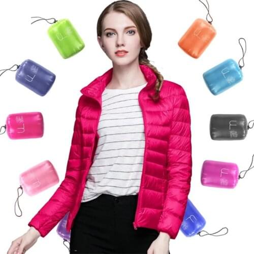 New Brand Ladies Winter Warm Coat Women Ultra Light 90% White Duck Down Jacket Womens Parka Female Jackets Size 4XL