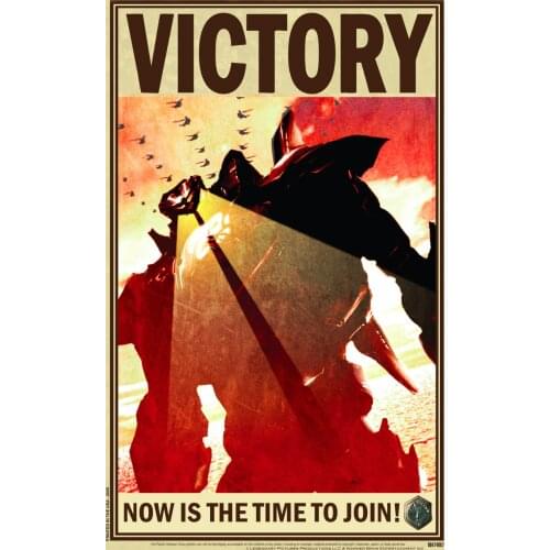 Victor Now is the time to Join Vintage WW2 Retro Kraft Decorative Poster DIY Wall Canvas Sticker Home Bar Posters Decor Gift
