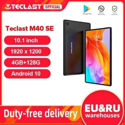 Teclast M40SE 4GB RAM 128GB ROM 10.1" Android 10.0 Tablet Octa Core 4G Network AI Speed-up Dual Camera 1920x1200 IPS 6000mAh