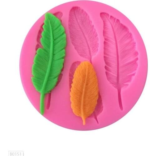 Birds Feathers chocolate DIY fondant cake decorating tools lace border silicone mold kitchen baking utensils