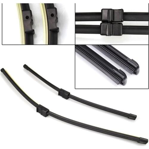 FUNDUOO For SKODA Octavia 2004 2005 2006 2007 2008 2009 2010 - 2014 24"+19" Soft Rubber Windscreen Wipers Windshield Wiper Blade