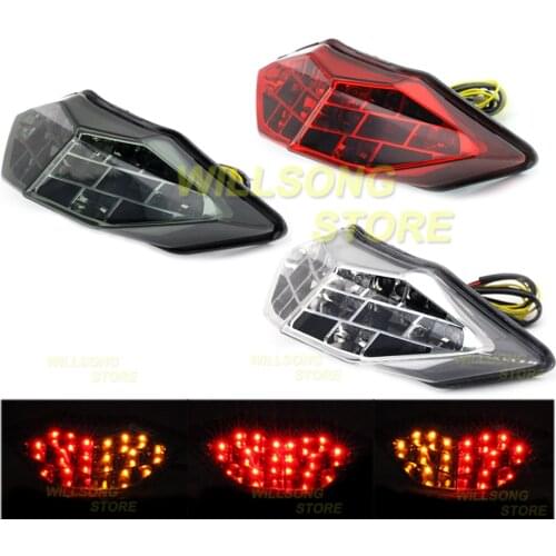 Rear LED Tail Brake Light Blinker Turn Signal Integrated Lamp For KAWASAKI Z250 Z300 NINJA 250/300 Motorcycle Accessories Parts