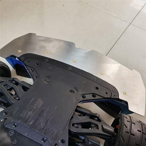 Stainless Steel Front Bumper Guard Plate Front Protection for ARRMA Limitless Model Cars Accessories