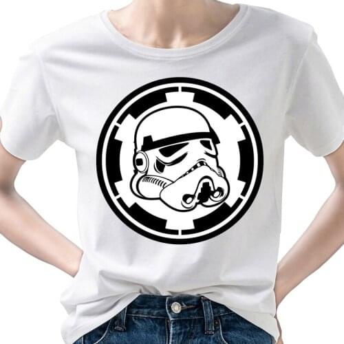 2021 New tshirt women t shirt star wars Casual Polyester Casual O-Neck Short sleeve top tee