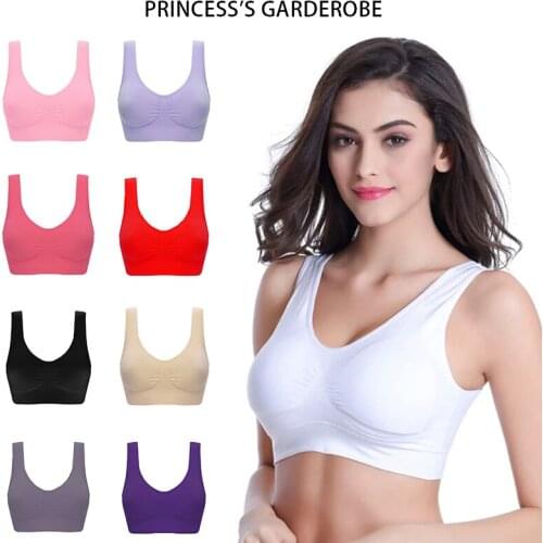 Women Plus Size 4XL Sexy Seamless Bra No Pad Brassiere Yoga Sports Bra Women Solid Bras Vest Wireless Active Bra
