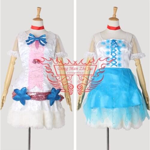 Love Live Cosplay Costume Sonoda Umi Transform Outfit Maid Dress Halloween Carnival Cos 2 Pieces/Set Dress*2
