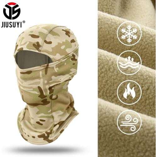 Winter Camouflage Balaclava Multicam Airsoft Military Tactical Helmet Hats Windproof Full Face Mask Ski Army Paintball Men Women