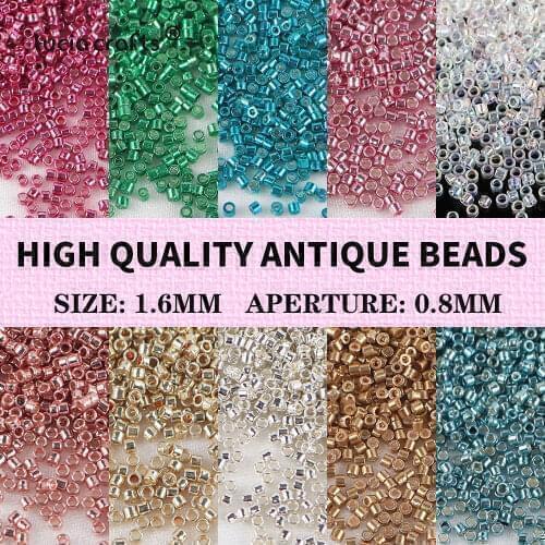 1.6mm 10g Colorful Charm Czech Antique Glass Seed Beads DIY Bracelet Necklace Beads For Jewelry Making Accessories B09