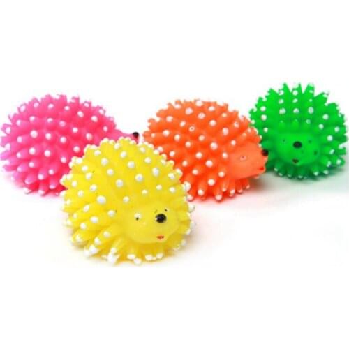 1PCS Random Color Dog Chew Toy Simulation Hedgehog Toy Puppy Teething Toy Dog Squeaky Toy Dog Sound Toy Legendog