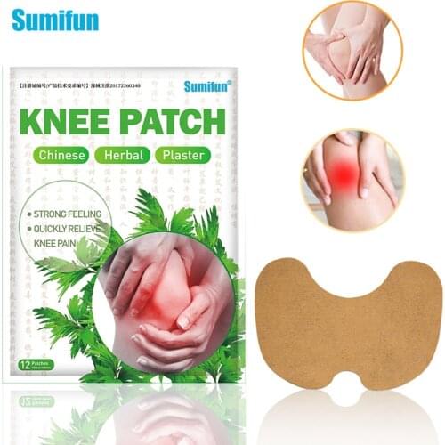 12pcs Wormwood Balm Herbal Knee Plaster Analgesic Patches Muscle Pain Relief Orthopedic Joint Arthritis Treatment Health Care
