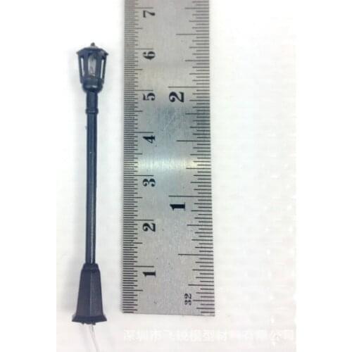 20pcs/lot architecture plastic garden black light for model railway ho train country yard design building