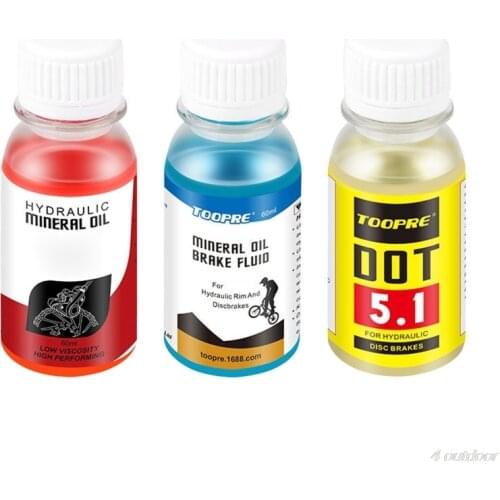 60ml Mountain Bike Hydraulic Mineral Oil Bicycle Disc Brake Fluid DOT 5.1 Cycling Repair Accessories D02 20 Dropshipping