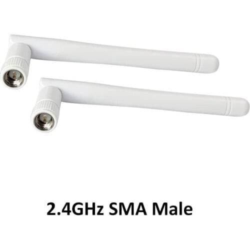 2.4GHz WIFI Antenna 2dBi-3dbi Aerial SMA Male connector wi fi antena 2.4 ghz antenne IOT wi-fi White for Wireless Router antenas