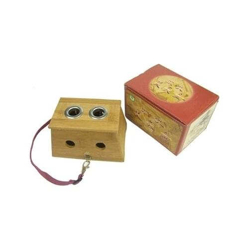 Double holes bamboo Moxa box wooden gynecology abdomen Moxibustion apparatus free shipping