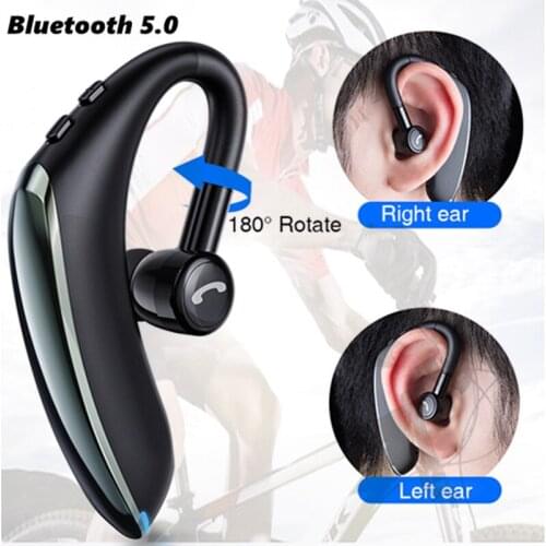 F900 wireless bluetooth 5.0 headset TWS in-ear hanging ear car ultra-long standby single ear 180° ipx7 waterproof caller ID