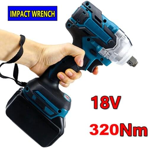 Brushless Electric Wrench 18V Impact Wrench Socket For Makita 18V Battery Hand Drill Power Tools Electric Wrench Screwdriver