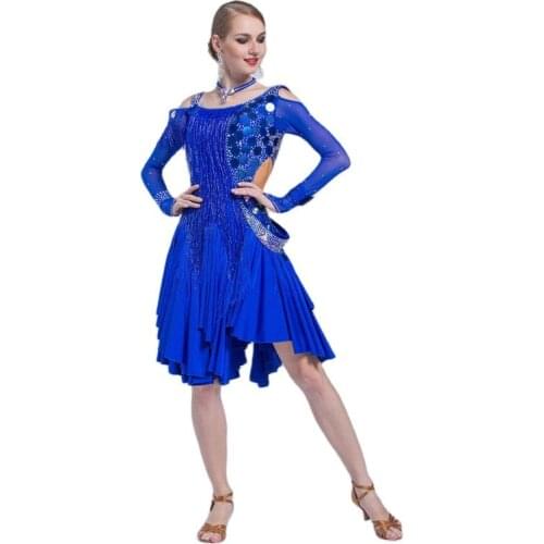 L-17116 New Fashion Adult Latin Competition Stage Costumes, Sexy Latin Dress Dance Costumes For Adults