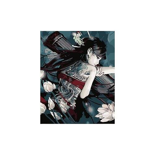 MaHuaf-X1211 Lonely Woman Waiting For His Man painting by numbers hand painted coloring by numbers on canvas for Living Room