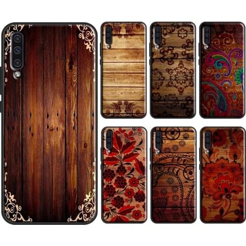 Tree Flower Bamboo Wood Soft Case For Samsung A21S A20e A10 A20 A40 A50 A70 A12 A52 A11 A31 A41 A51 A71 M31 Coque
