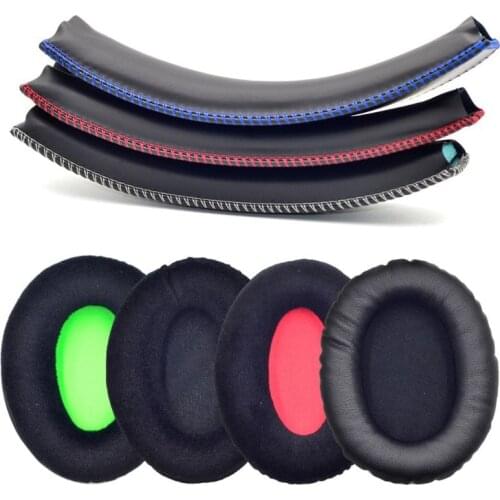 Headphone Replacement Earpads Cushion for KHX-HSCP HyperX Cloud II High Quality Head Beam Leather Flannel Earpads for Cloud II