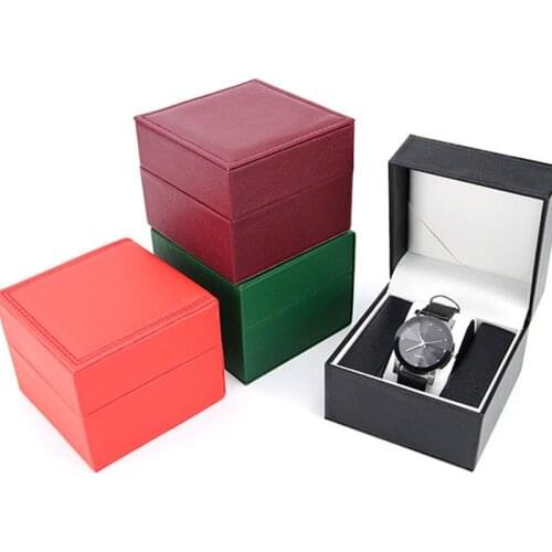 New Black Watch Box Cardboard Present Gift Box Rectangle High-Grade Quartz Watches Packing Box Jewelry Box Christmas Gift