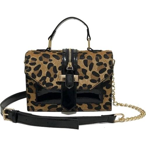New Fashion Leopard Women Handbags European Design Leather Ladies Shoulder Bags Female Girl Brand Luxury Casual Crossbody Bag