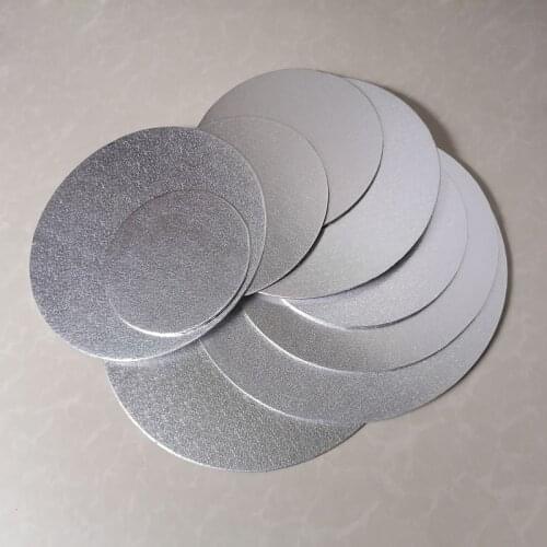 New style double side Aluminum Foil Cake Tray Round Cake Boards Wedding Birthday Supplies Paper Pad Baking Mat cakecup Cardboard