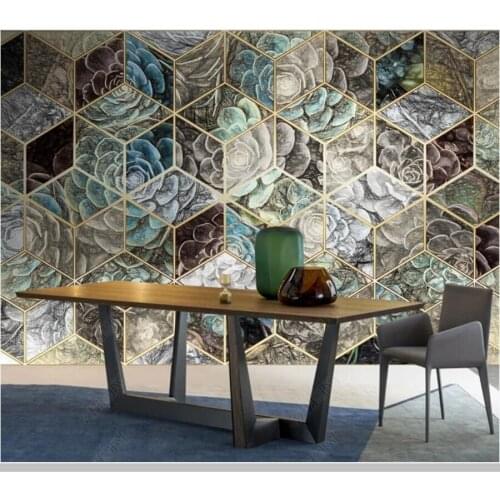 Custom papel parede Hand drawn Nordic plant sketch abstract retro 3d wallpaper,living room tv wall bedroom home decor bar mural